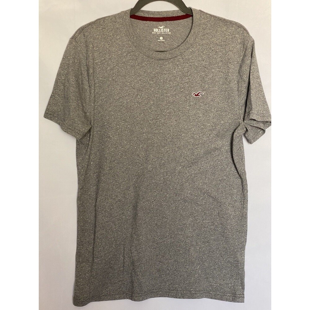 Hollister Mens Sz. M Pullover Crew Neck Short Sleeve T-Shirt Embroidered Seagull
